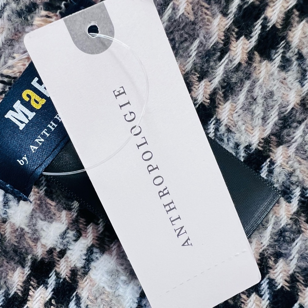 Anthropologie Maeve Checkered Throw Blanket